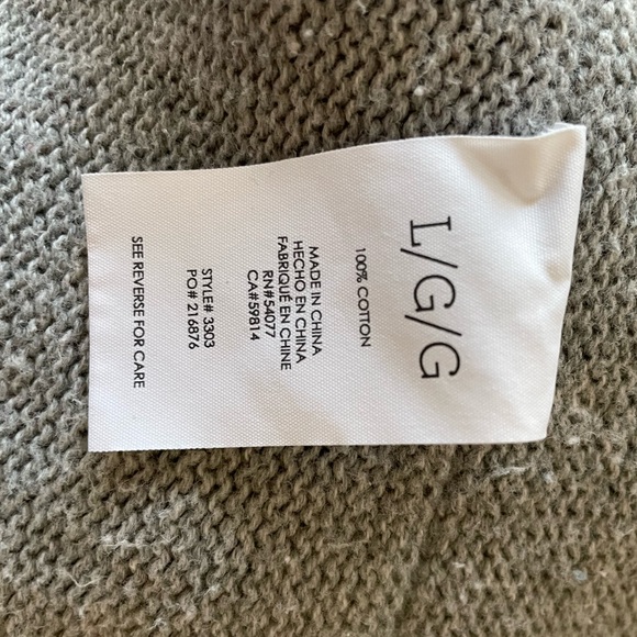 CAbi Style # 3303 Gray Cable Knit Poncho Sweater - Picture 6 of 7